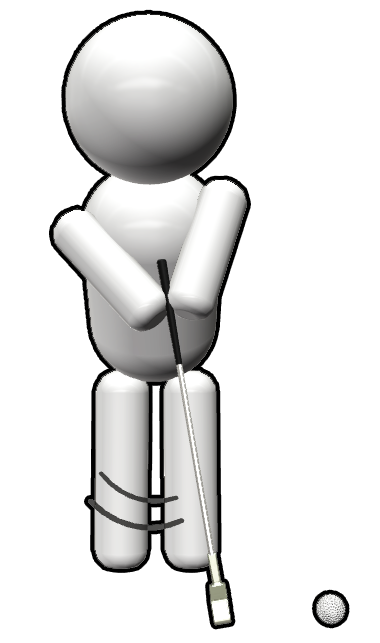 ゴルフ　パット　パターン2